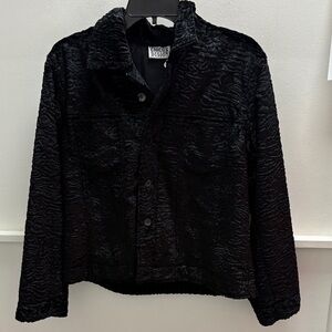 Chico's Elegant Black Teddy Jacket